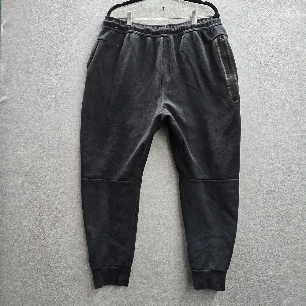 Nike Men Pants XL Black Tech Fleece CU4495-010 Jogger Logo 26